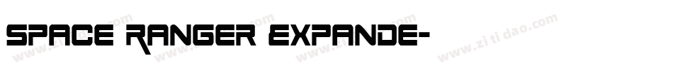 Space Ranger Expande字体转换